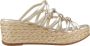 Unisa Platform Wedges Sandalen Yellow Dames - Thumbnail 1