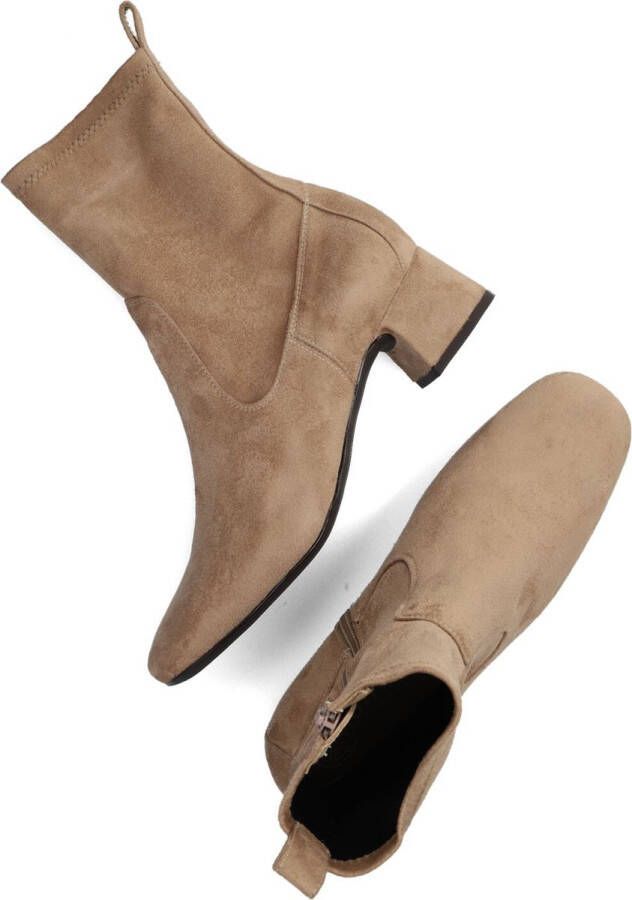 Unisa Lemico Enkellaarsjes Enkelboots met rits Dames Beige