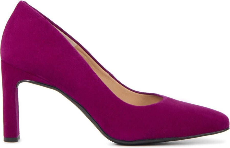 Unisa Pumps Stiletto Dames Damesschoenen Suède Blokhak hoogte Waba Fuchsia