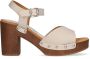 UNISA Sandalen Dames Taco Maat: 38 Materiaal: Leer Kleur: Wit - Thumbnail 2