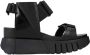 United Nude Delta Run Platte Sandalen Black Dames - Thumbnail 1