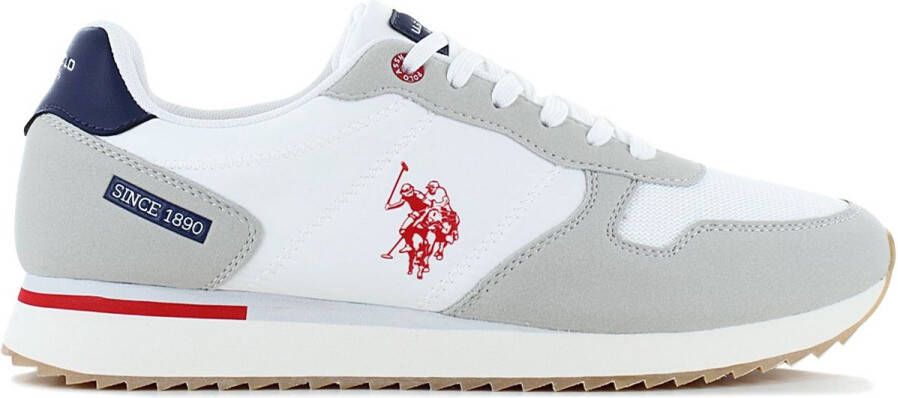 U.S. POLO ASSN. ALTENA Heren Sneakers Schoenen Wit 001A-WHI