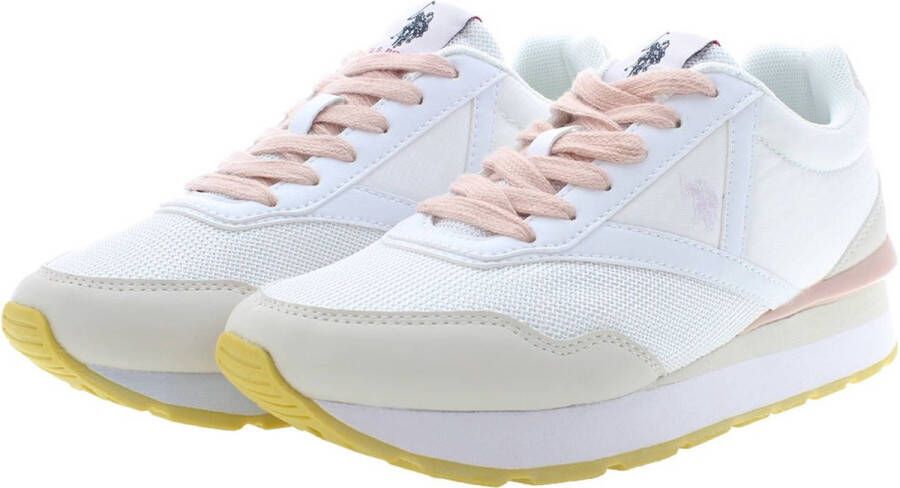 U.s. Polo Assn. Witte sneakers voor dames met sportief ontwerp Wit Dames