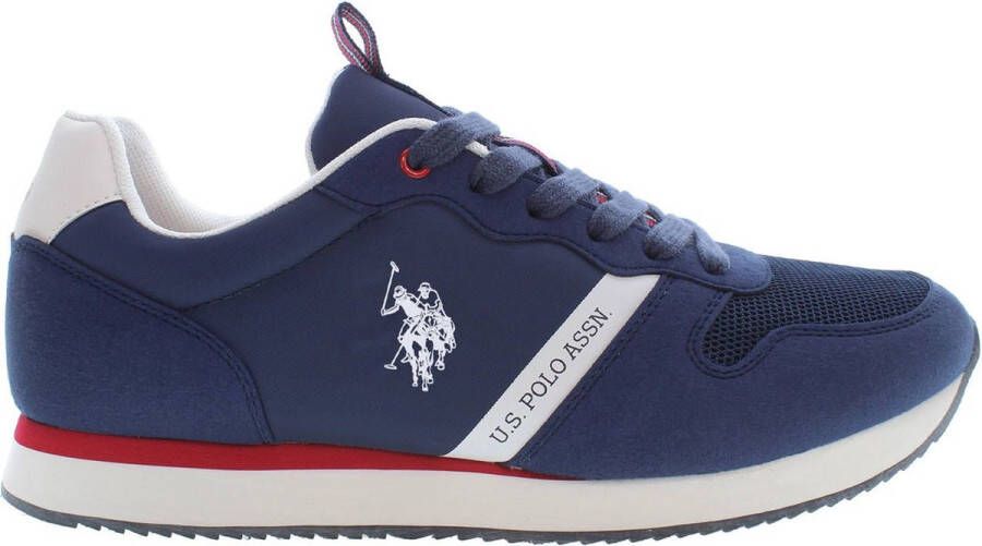 U.s. Polo Assn. Heren Sportschoen met Contrasterende Details Blauw Heren