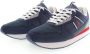 U.s. Polo Assn. Sportieve Blauwe Veterschoenen met Contrastdetails Blue Heren - Thumbnail 1