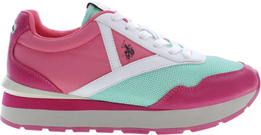 U.S. POLO ASSN. Polyester Sneaker Met Contrasterende Details En Logo