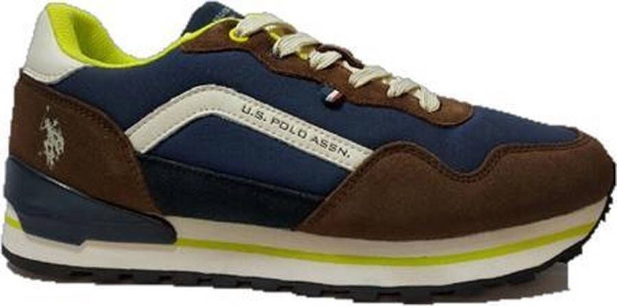 U.s. Polo Assn. Jonas 002 Suede Nylon Donkerblauw Bruin Hardloopschoenen Brown Heren