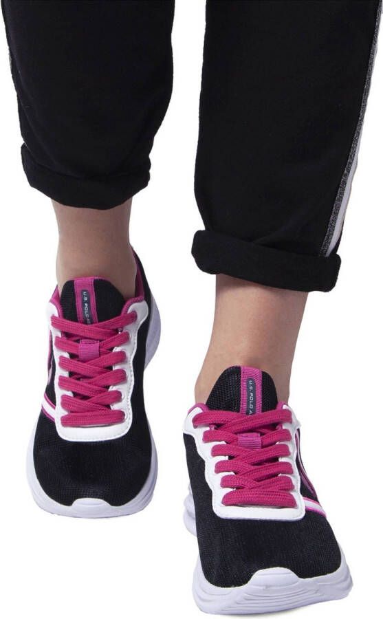 U.s. Polo Assn. Zwarte Sneakers voor Dames met Sportief Ontwerp Black Dames