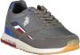 U.S. POLO ASSN. Sportieve Sneaker Met Veterprint En Logo - Thumbnail 1