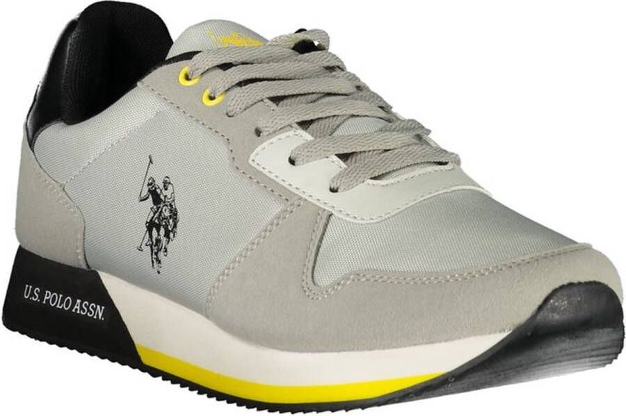 U.s. Polo Assn. Grijze Lace-Up Sports Sneakers met Iconisch Logo Multicolor Heren