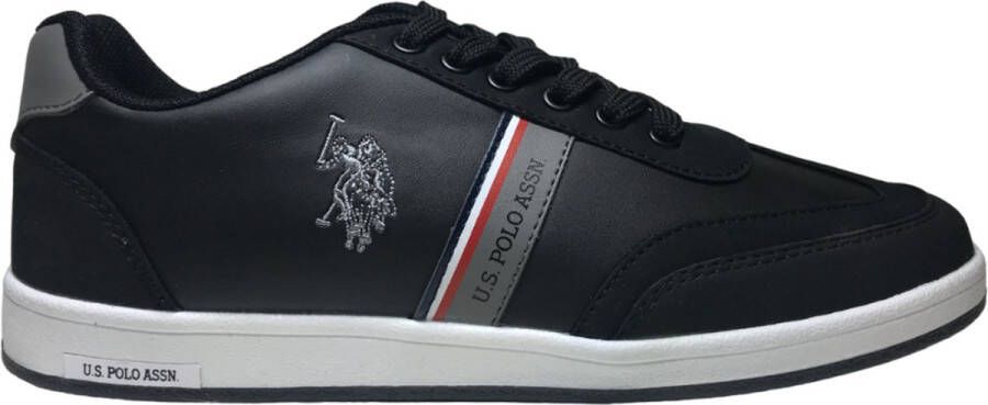 US Polo Assn. U.S. Polo Assn. Kares- Sportieve veter sneakers zwart wit