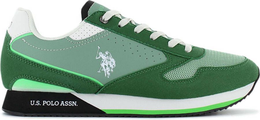 US Polo Assn U.S. POLO ASSN. Nobil 003 Heren Sneakers Schoenen Groen DGE-LGE01