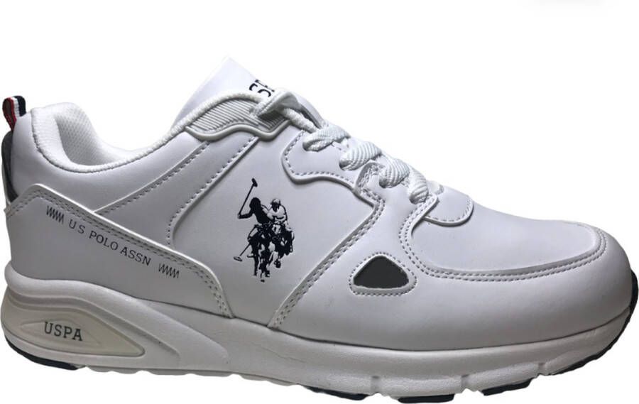 US Polo Assn. U.S. Polo Assn. Vance Sportieve veter sneakers wit