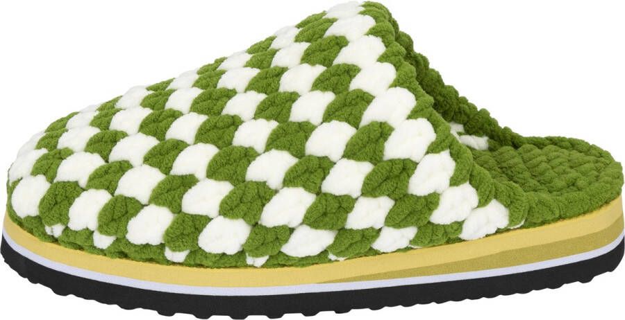 Uzurii Checkered Slippers Groen