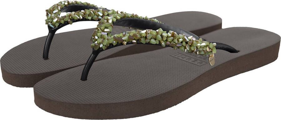 Uzurii Classic Aby Army Green dames slippers Army Green
