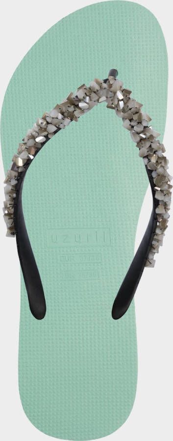 Uzurii Classic Aby Gold dames slippers Mint green