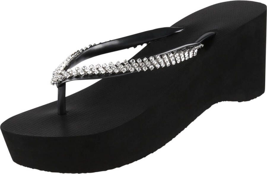 Uzurii Classic Black dames slipper met hoge hak Black