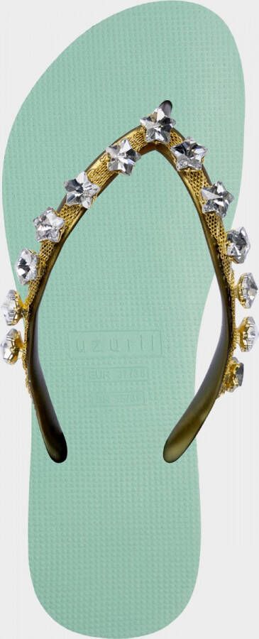 Uzurii Little Crystal Star Dames Slippers Mint Green | Aqua | Kunststof