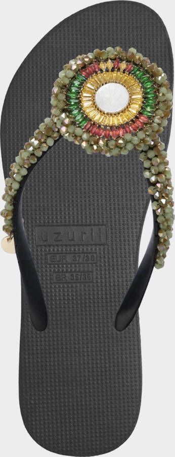 Uzurii Maria Army Green dames slippers Black