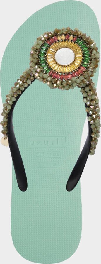 Uzurii Maria Army Green dames slippers Mint green