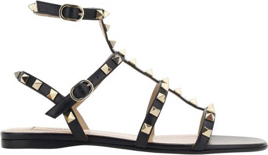 Valentino Garavani Zwarte Sandalen voor een Stijlvolle Look Black Dames