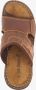 Van Beers leren heren slippers cognac - Thumbnail 1