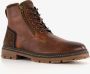 Van Beers leren heren veterboots bruin - Thumbnail 1