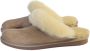 Van Buren Bolsward BV Schapenvacht pantoffels Lamsvacht dames slippers Camel - Thumbnail 1