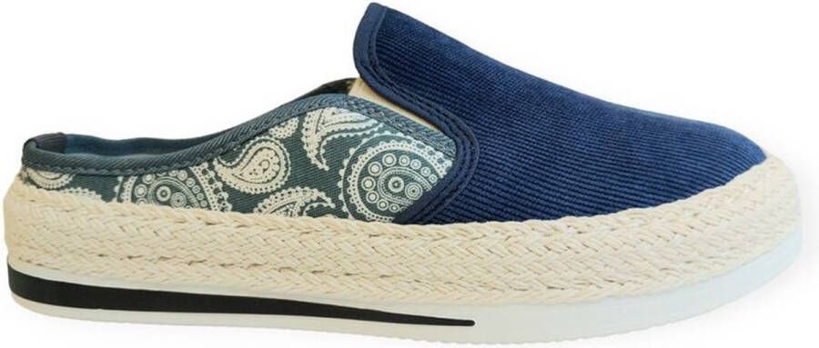 Van Driel Shoes Slipper Elche Blauw Verwisselbaar Voetbed