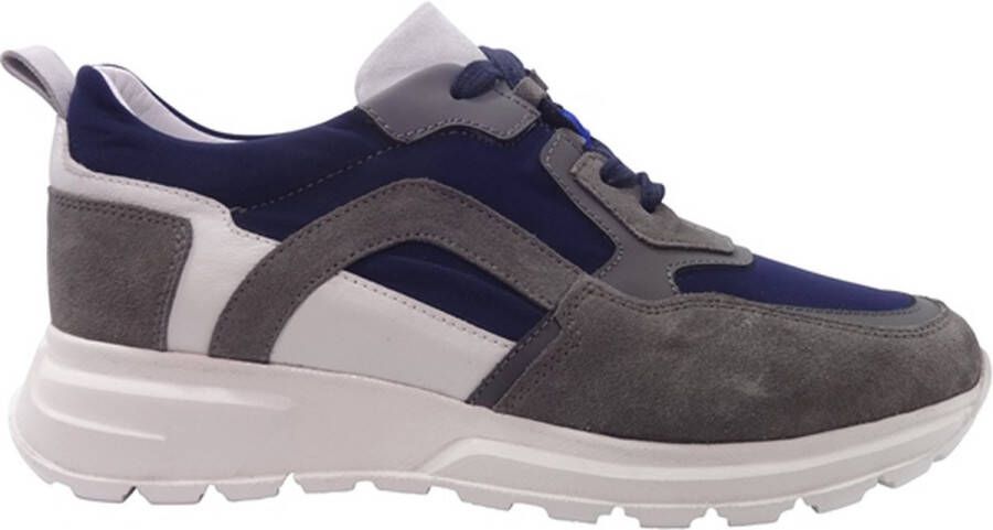 Van Driel Shoes Van Driel Exclusive Sneakers New York Blauw Grijs