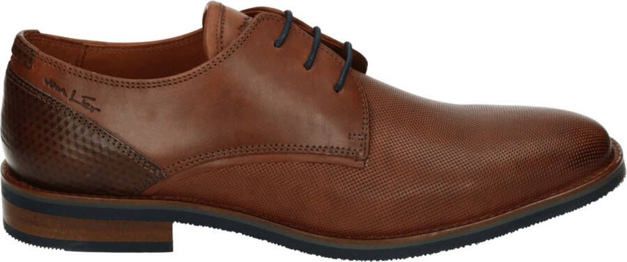 Van Lier 2418600 Heren veterschoenNette herenschoenen Cognac