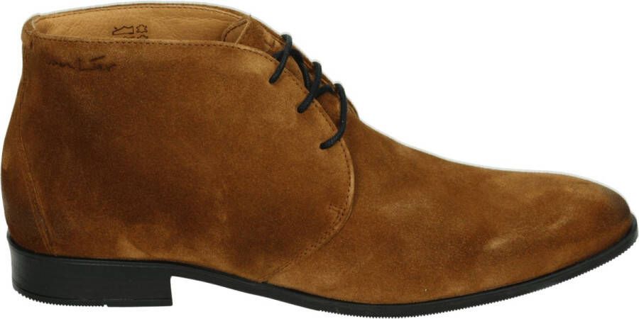 Van Lier 2454111 RIVA Business half-hoogNette herenschoenen Cognac