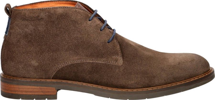 Van Lier 2458212 BOSTON Business half-hoogNette herenschoenen Bruin