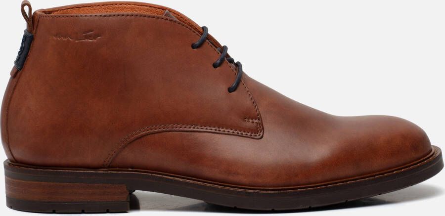 Van Lier Boston Veterschoenen cognac Leer