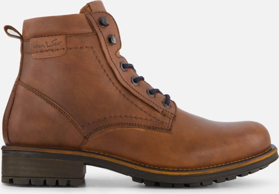 Van Lier Fritz Veterschoenen cognac Leer