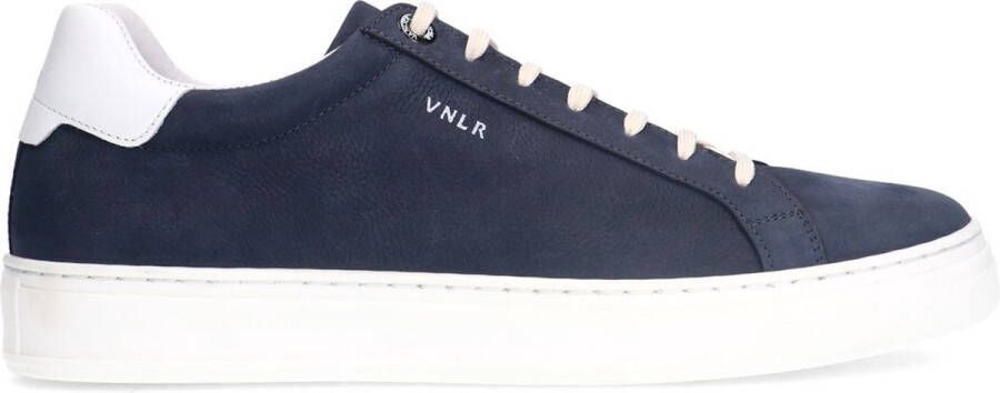 Van Lier Heren Blauwe nubuck sneakers