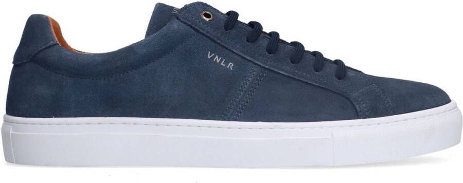 Van Lier Heren Blauwe suède sneakers