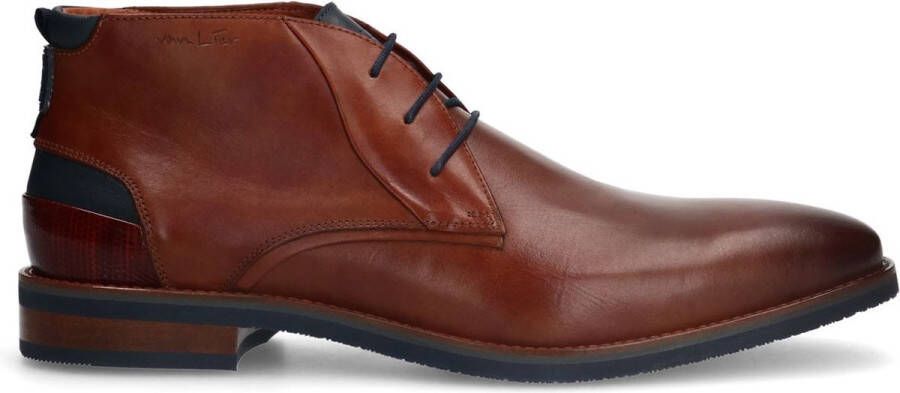 Van Lier Heren Cognac leren veterboots - Foto 1