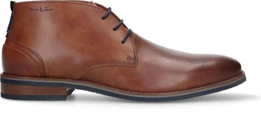 Van Lier Heren Cognac leren veterboots