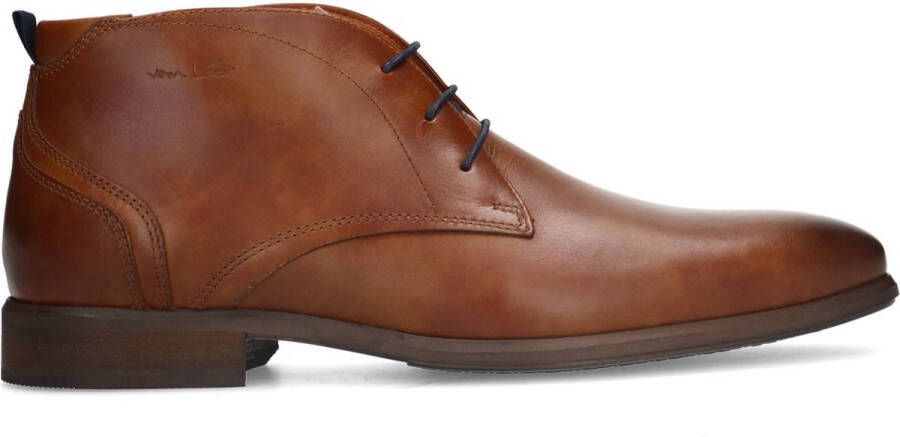 Van Lier Heren Cognac leren veterschoenen