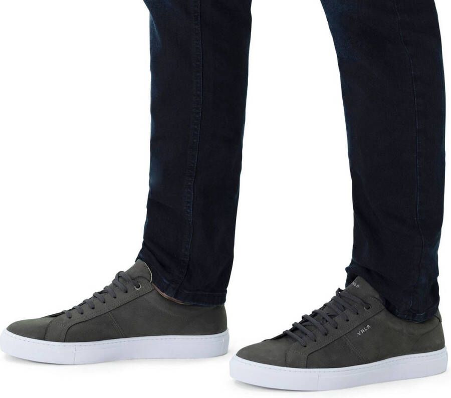 Van Lier Heren Grijze nubuck sneakers