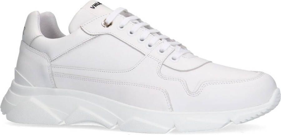 Van Lier Heren Witte leren sneakers