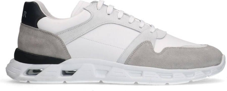 Van Lier Heren Witte leren sneakers - Foto 1