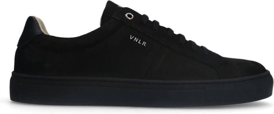 Van Lier Heren Zwarte nubuck sneakers