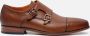 Van Lier Rhodes leren gespschoenen cognac - Thumbnail 2