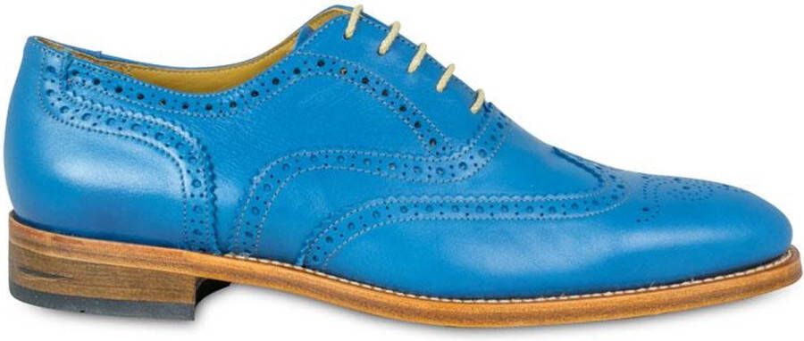 VanPalmen Quirey Nette schoenen heren veterschoen royal blue goodyear-maakzijze topkwaliteit