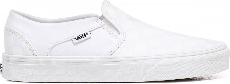 VANS Asher Slip On Checkerboard sneakers wit lichtgrijs