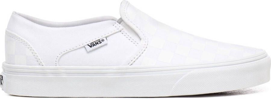 VANS Asher Slip On Checkerboard sneakers wit lichtgrijs