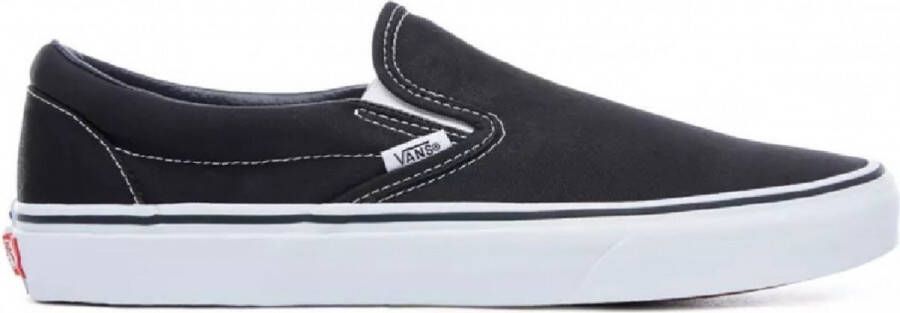 Vans Classic Slip-On Zwart Wit Dames en Heren Sneaker- VN000EYEBLK