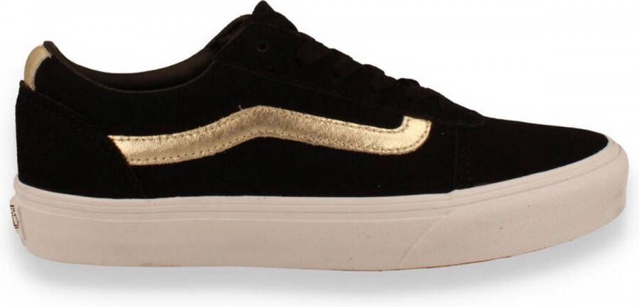 Vans Dames Wm Ward Suede Metalic Black Gold ZWART